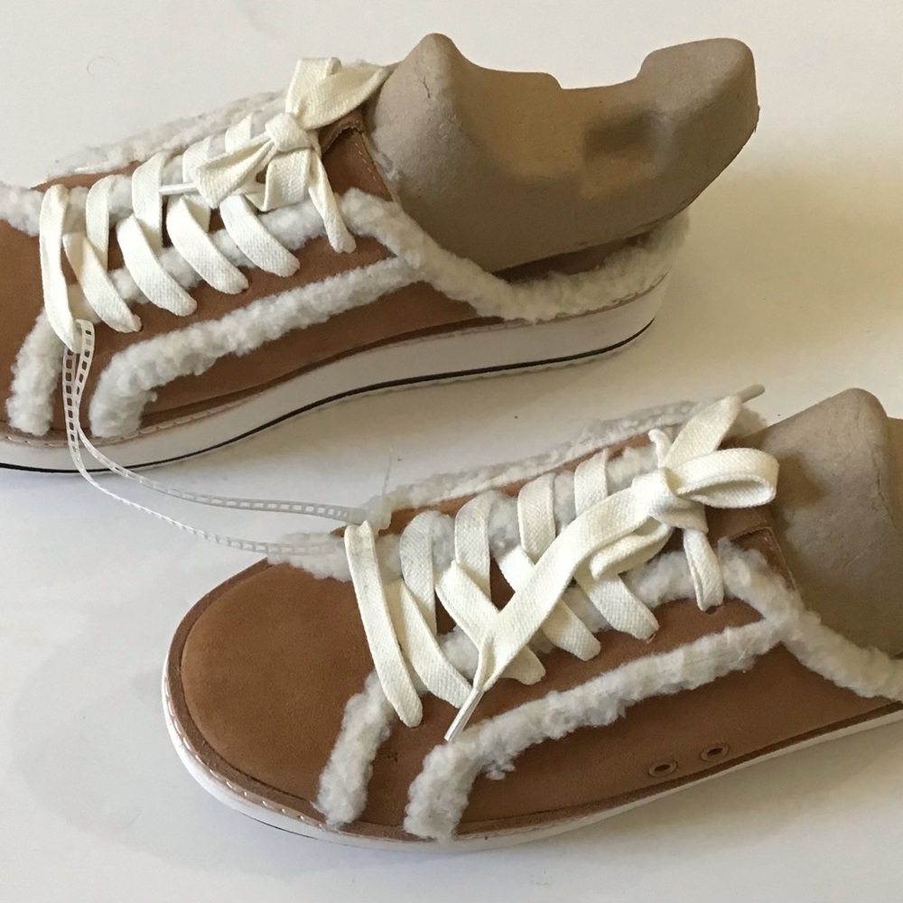Chelsea & Violet Shoes Womens 6.5 M Platform Mules Brown Leather Lace Up Casual - Picture 3 of 7